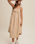 *SALE* Gathered Drawstring Midi Dress