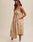 *SALE* Gathered Drawstring Midi Dress