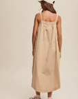 *SALE* Gathered Drawstring Midi Dress