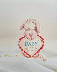 Baby Bunny - Shaped Card