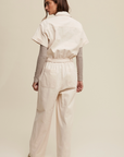 *SALE* Utility Belted Short Sleeve Jumpsuit