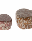 Metal Heart Box, 2 pcs - Heather Blossom