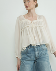 Sheer Light Weight Long Sleeve Blouse