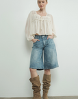 Sheer Light Weight Long Sleeve Blouse
