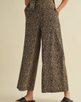 Leopard Cami with Side Vent and Wide Ankle Pants