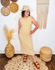 Butter Yellow Knit Dress