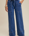 Relaxed Wide-Leg Denim Pants