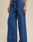 Relaxed Wide-Leg Denim Pants