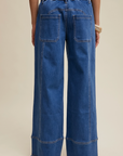Relaxed Wide-Leg Denim Pants
