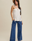 Relaxed Wide-Leg Denim Pants