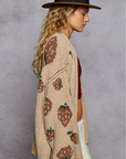 Long Sleeve Fruit Berber Cardigan