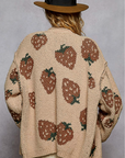 Long Sleeve Fruit Berber Cardigan