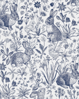 Blue Bunny Toile Bamboo