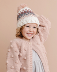Popcorn Cardigan, Blush Kids