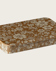 Metal box w. sliding lid, Blossom - Ocher