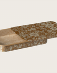 Metal box w. sliding lid, Blossom - Ocher