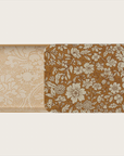 Metal box w. sliding lid, Blossom - Ocher