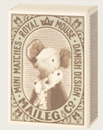 Sleepy/wakey baby mouse in matchbox - Blue Maileg