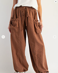 Lauren Floral Camel Pants