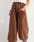 Lauren Floral Camel Pants