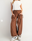 Lauren Floral Camel Pants