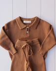 Chocolate Brown Collar Set
