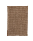 Stonewashed Cotton Waffle Tea Towel, Camel