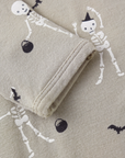 Bamboo Zip Footie || Skeletons, Quincy Mae