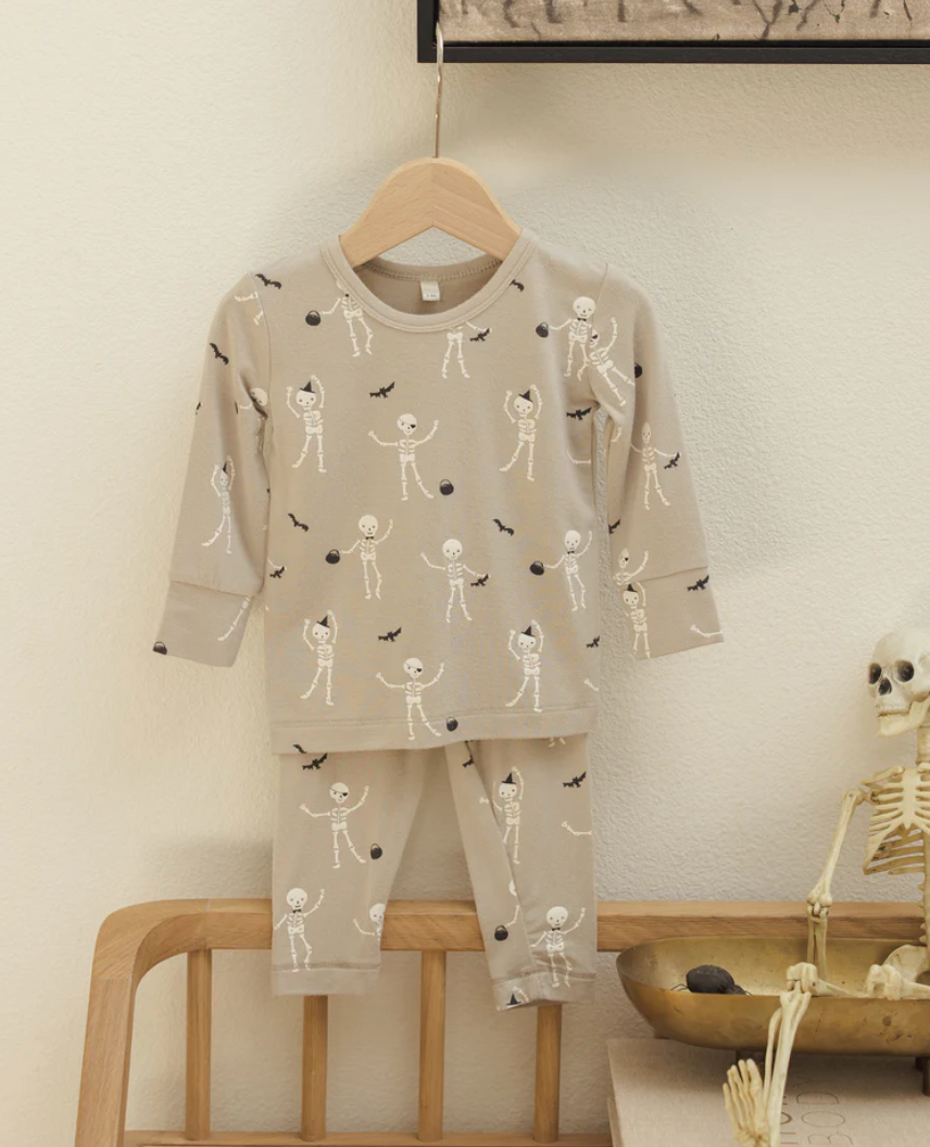 Bamboo Pajama Set || Skeletons, Quincy Mae – Kindred Shop