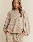 Floral Knit Casual Set