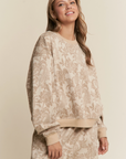 Floral Knit Casual Set
