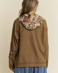 Teddy Bear Design Knit Hooded Jacket