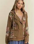 Teddy Bear Design Knit Hooded Jacket