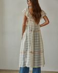 Open Front Flare Layering Maxi Dress