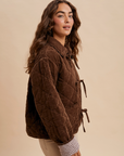 Chesnut Washed Quilted Corduroy Jacket