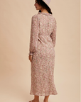 Ruffled Floral Maxi Dress