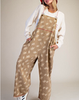 PRE ORDER FLORAL PRINTED WASHED OVERALLS