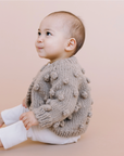Popcorn Cardigan Flax Kid