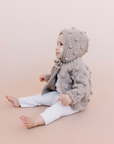 Popcorn Cardigan Flax Kid