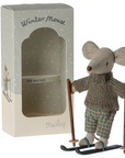 Winter Mouse with Ski Set, Big Brother Maileg