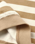 OVERSIZED CREW SWEATSHIRT || GOLD STRIPE, Quincy Mae
