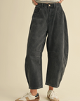 Barrel Cotton Pants