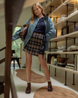 Corduroy Collar Denim Utility Jacket
