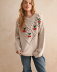 Cherry Trim Sweater