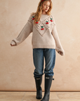 Cherry Trim Sweater