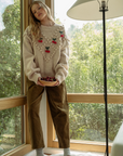 Cherry Trim Sweater