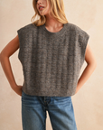 Textured Pattern Sweater Vest
