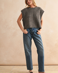 Textured Pattern Sweater Vest