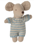 Baby mouse in carry cot - Blue Maileg