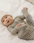 Bamboo Zip Footie || Forest Check, Quincy Mae